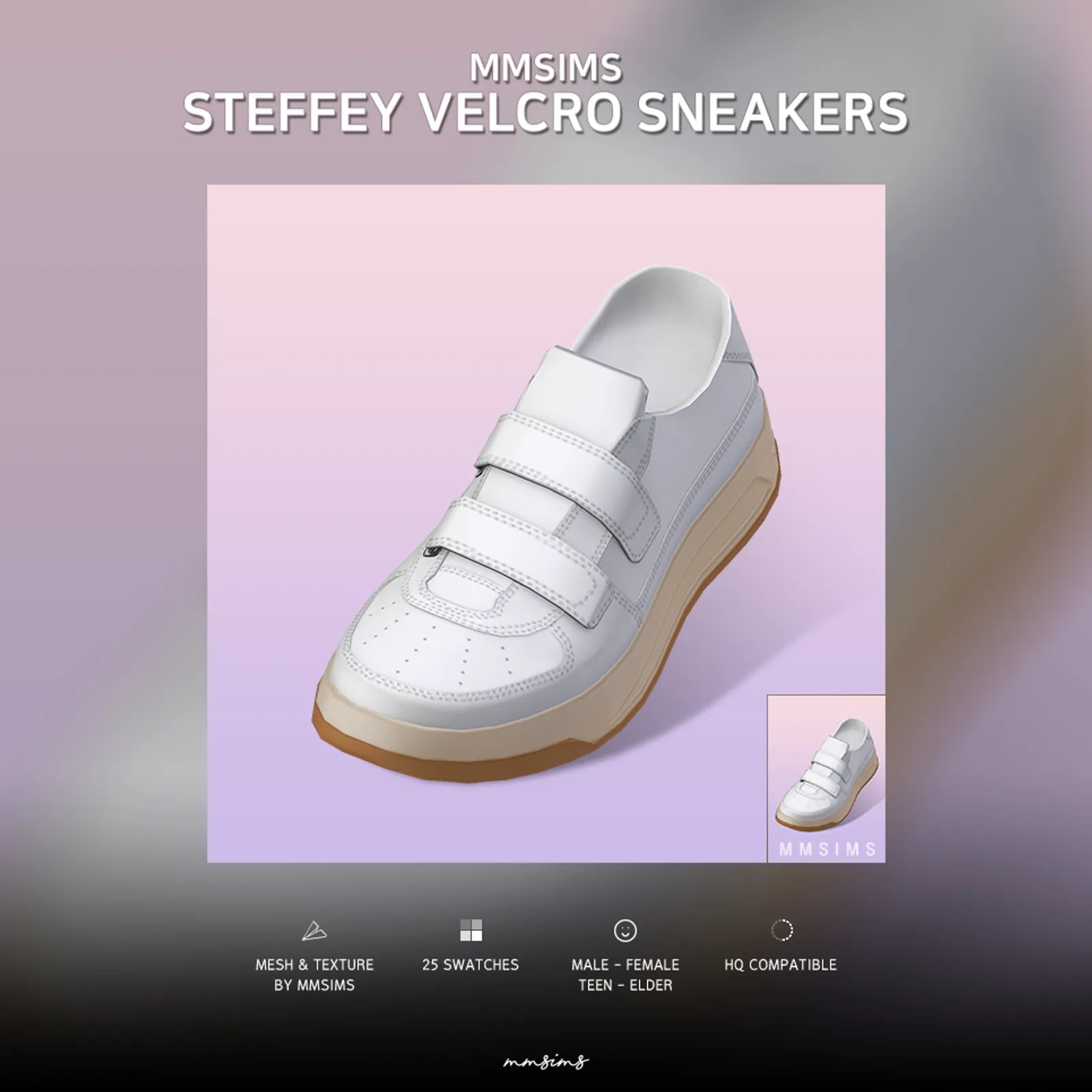 MMSIMS Steffey Velcro Sneakers