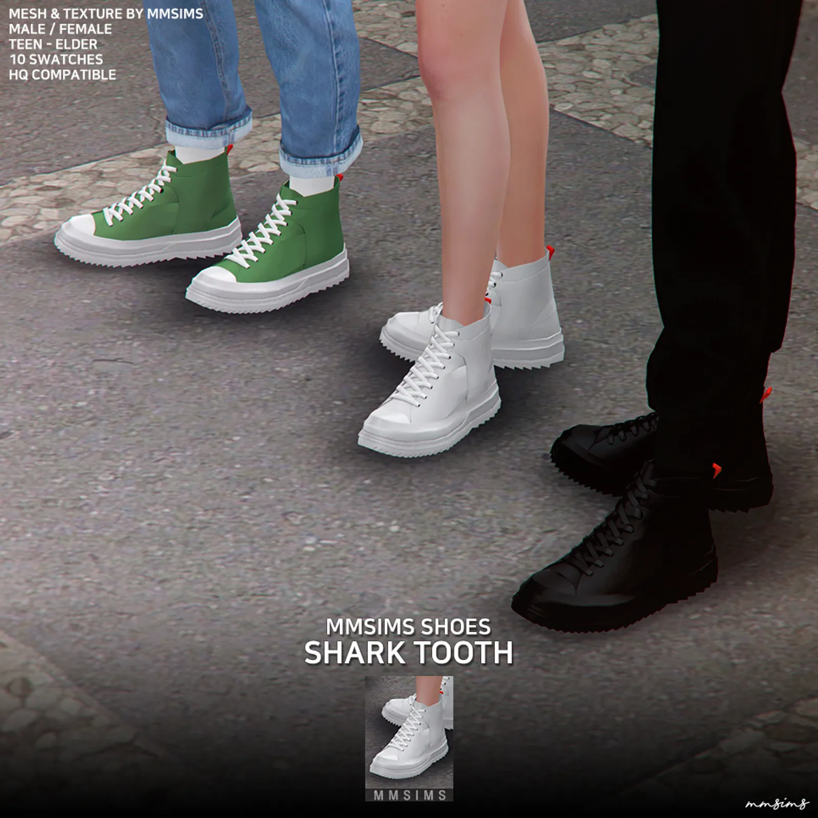MMSIMS Shark tooth Sneakers