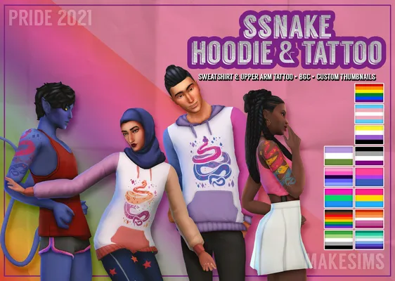 Ssnake Hoodie & Tattoo