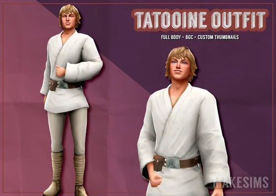 Tatooine Outfit - Fornite to Sims 4 Conversion