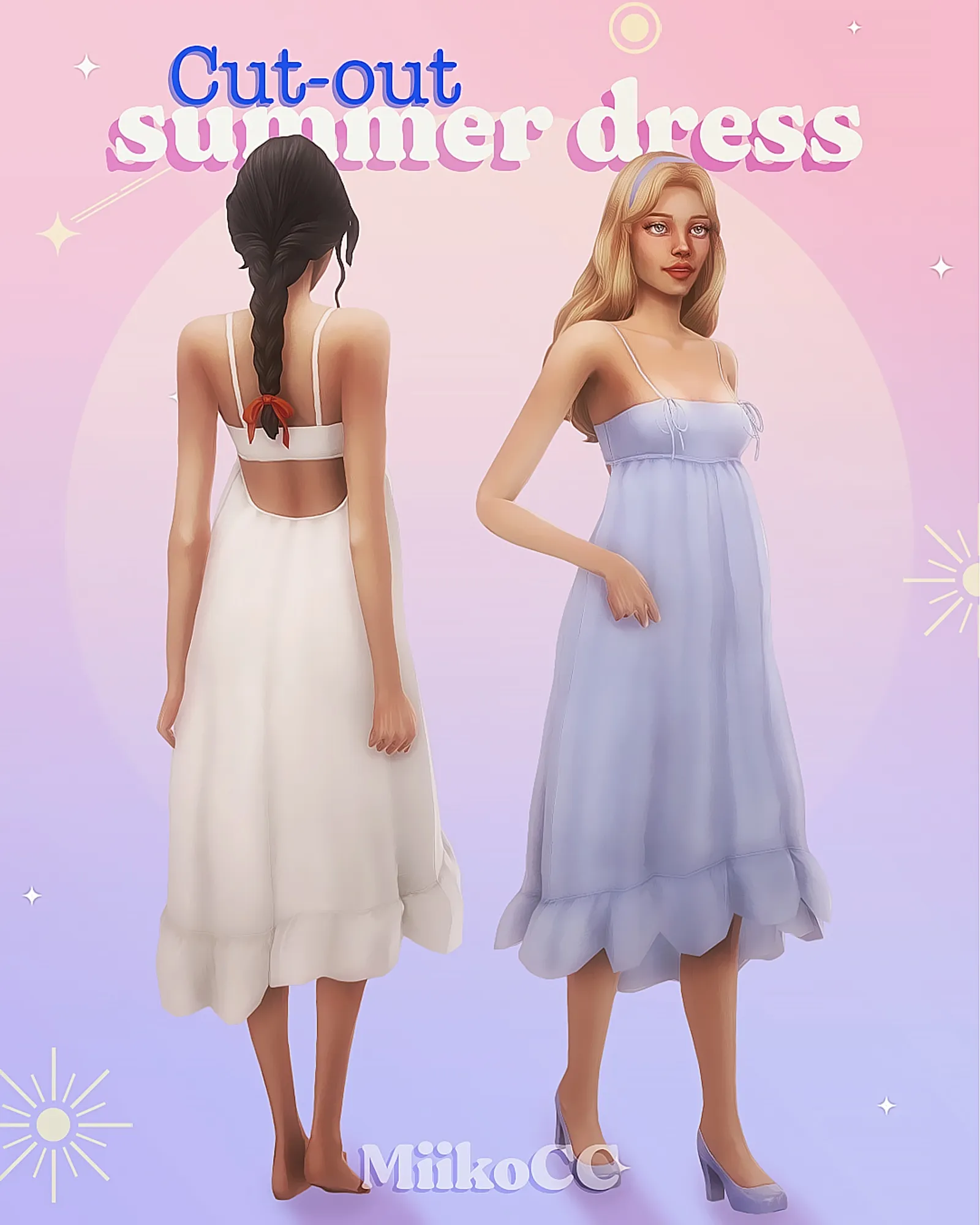Cut-out summer dress