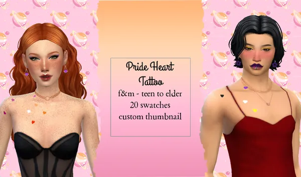 Pride Hearts Tattoo