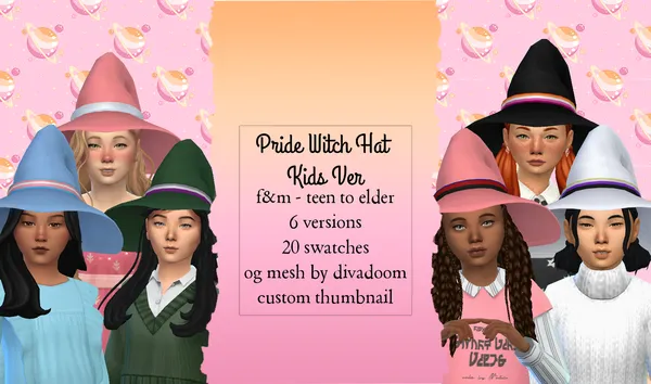Pride Witch Hat Kids Ver