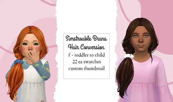 Simstrouble Bruna Hair Conversion