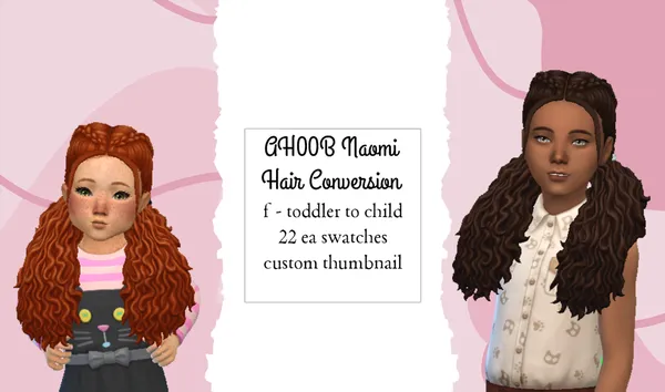 AH00B Naomi Hair Conversion