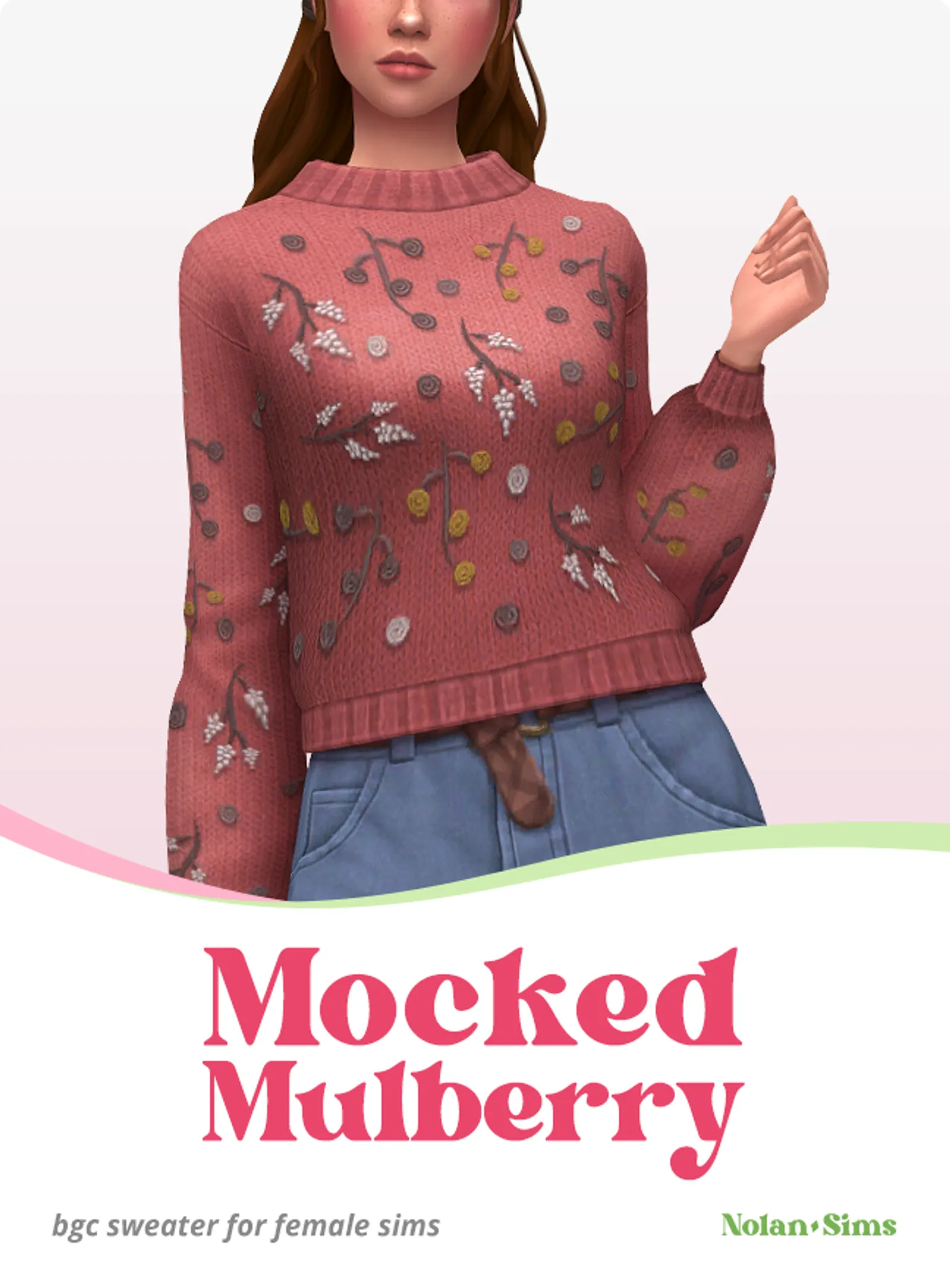 Mocked Mulberry Sweater
