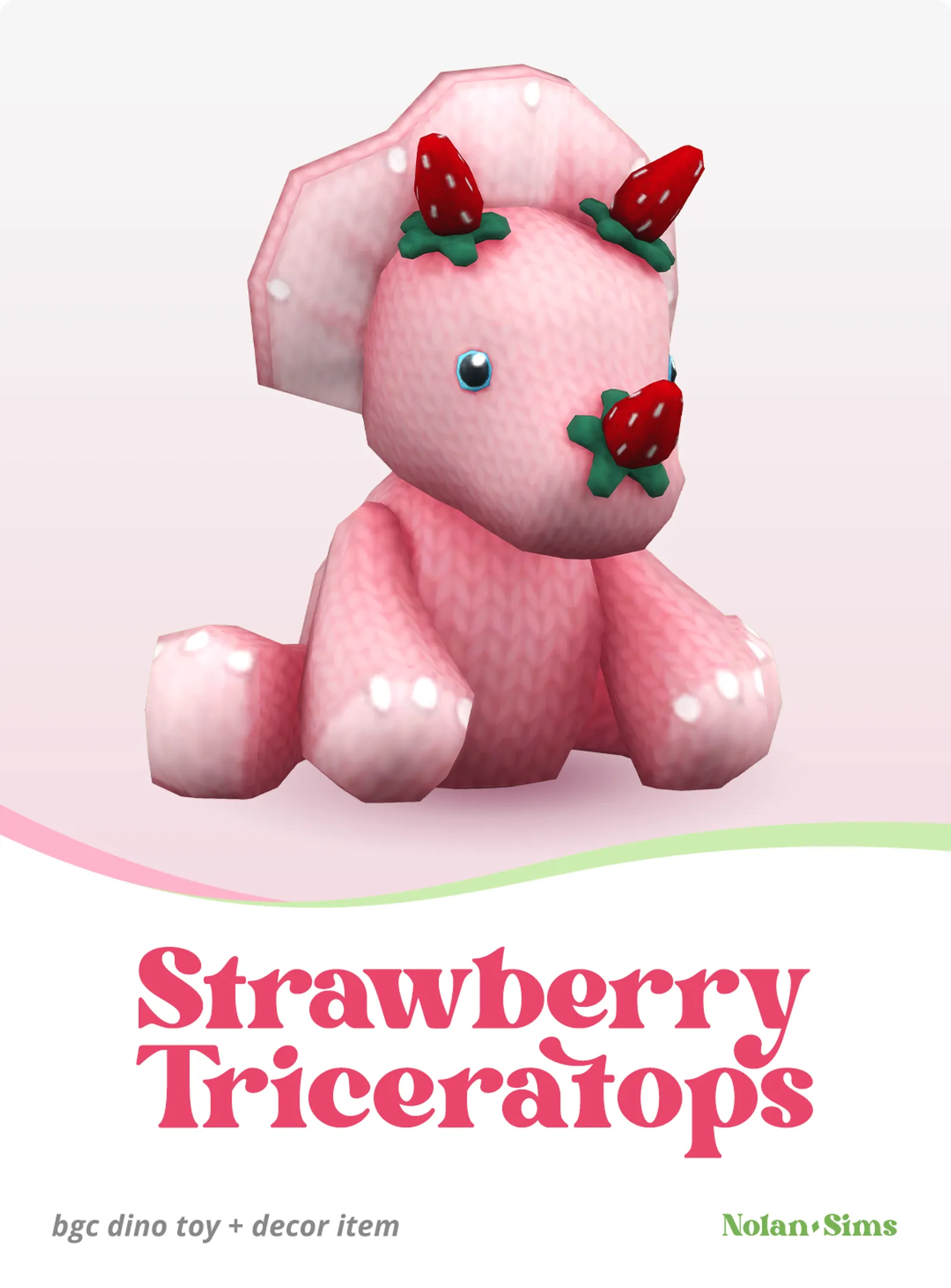 Strawberry Triceratops