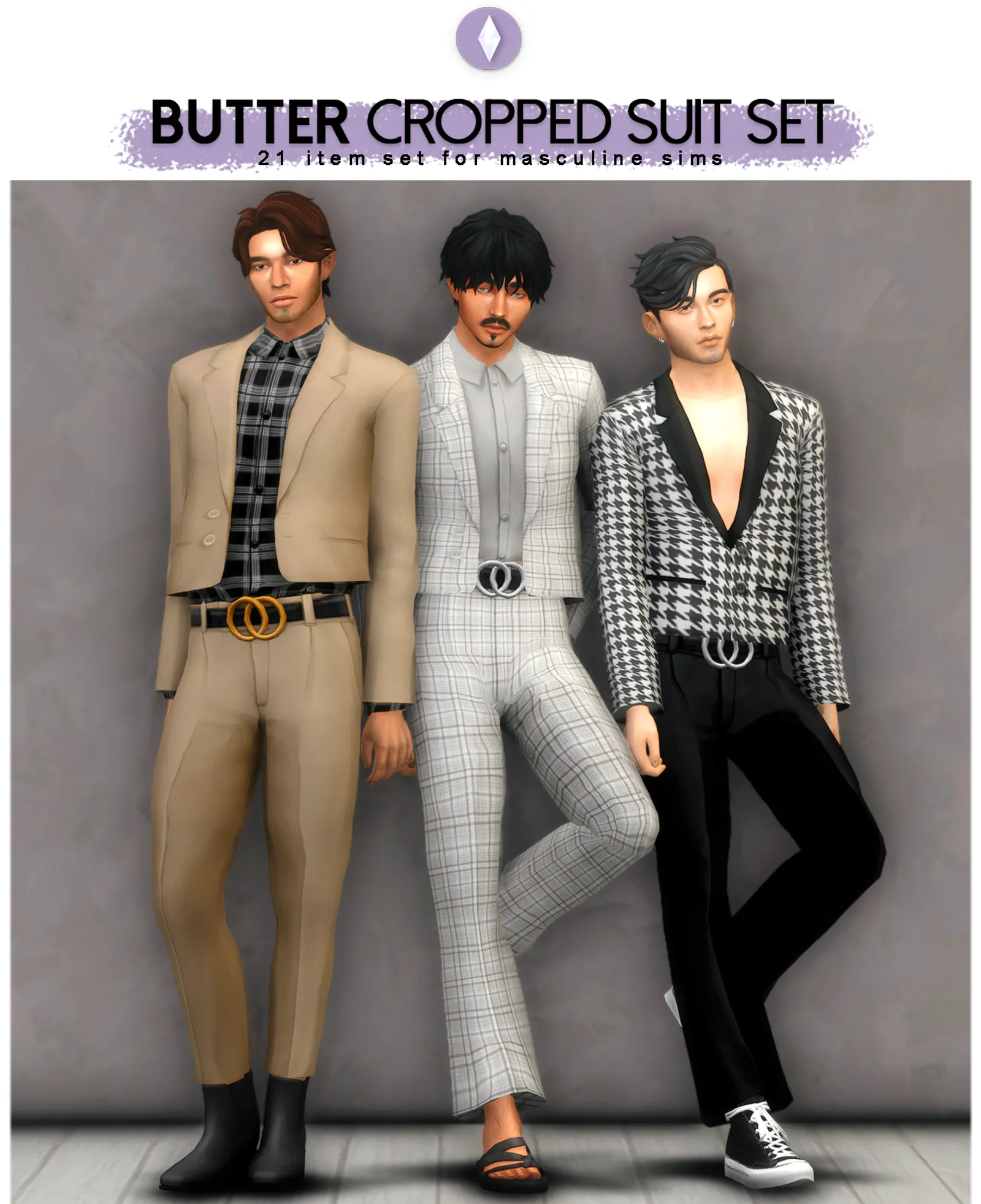 Butter Cropped Suit Set