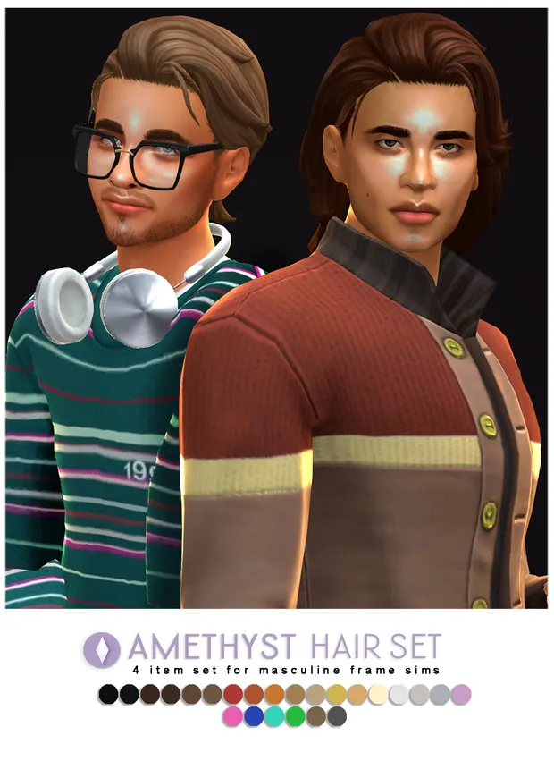 Amethyst Hair Set