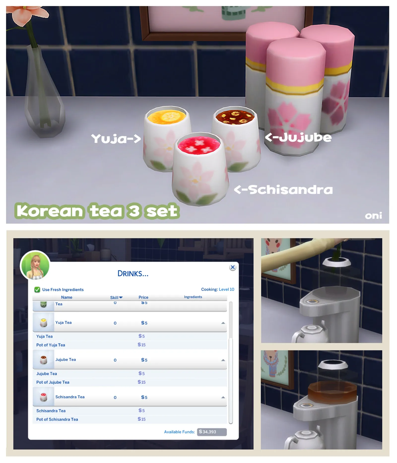 Korean tea 3 set
