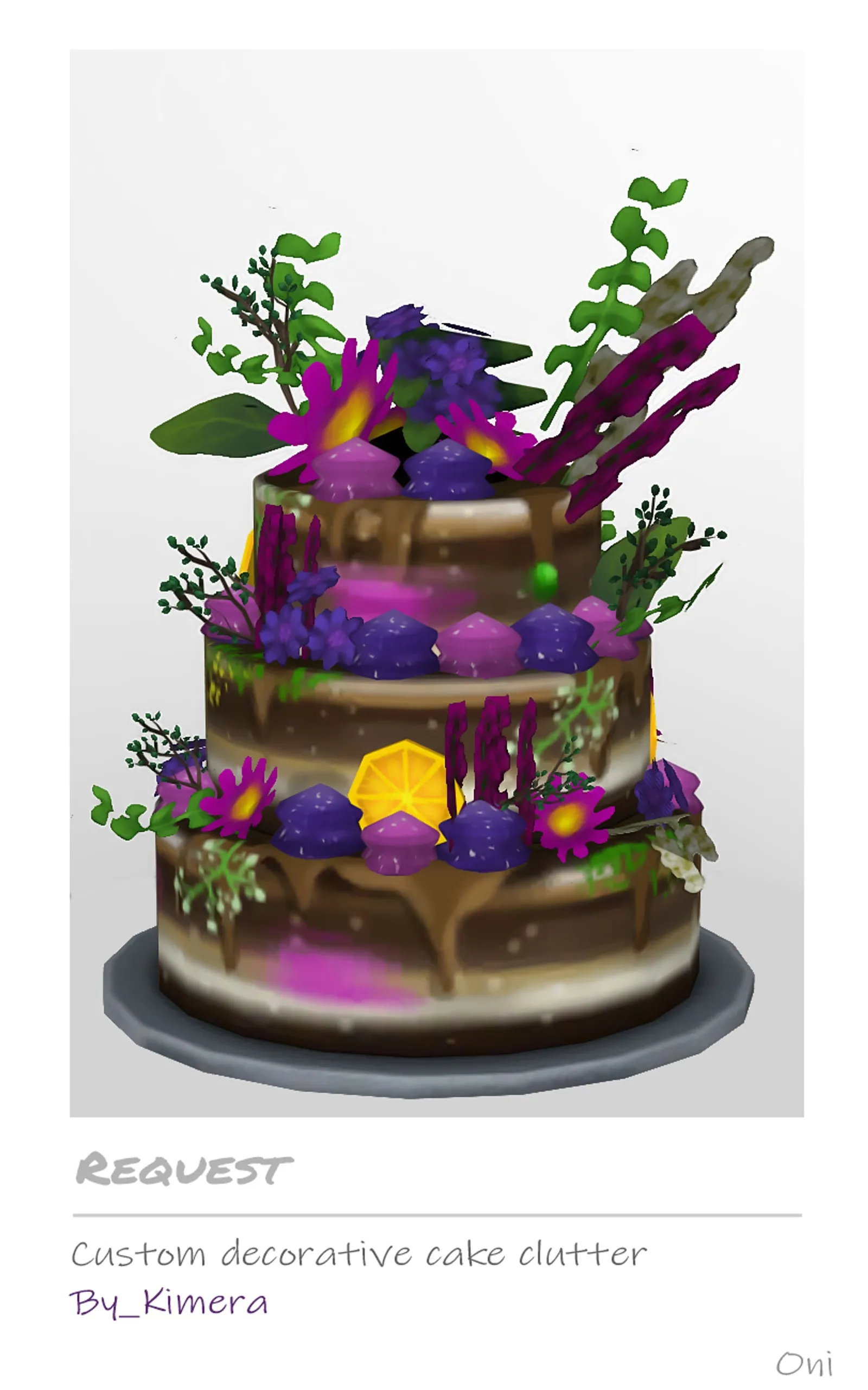 Custom decorative cake _Request  by Kimera