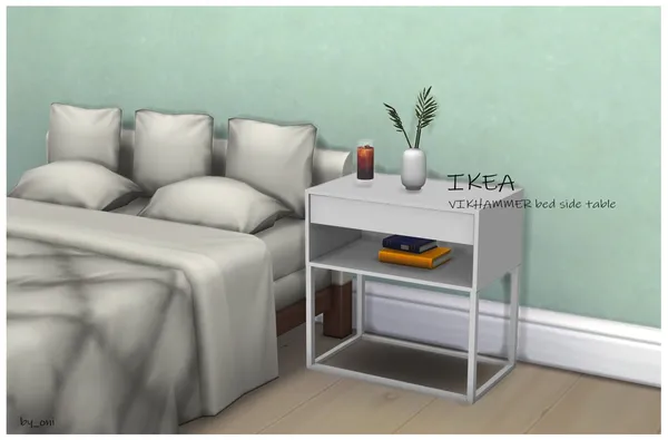[Furniture] IKEA vikhammer bed side table 