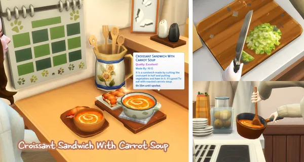 July 2022 Recipe_Croissant Sandwich With Carrot Soup