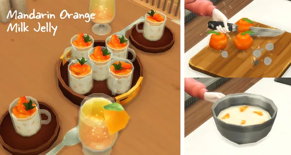 December 2022 Recipe_Mandarin Orange Milk Jelly
