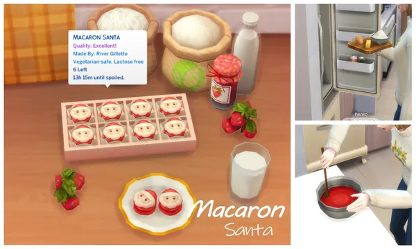 December 2021 Recipe_Macaron Santa