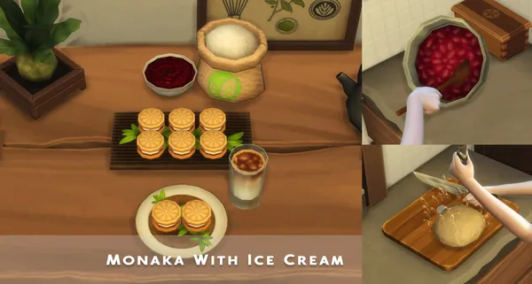 November 2023 Recipe_Monaka With Ice Cream
