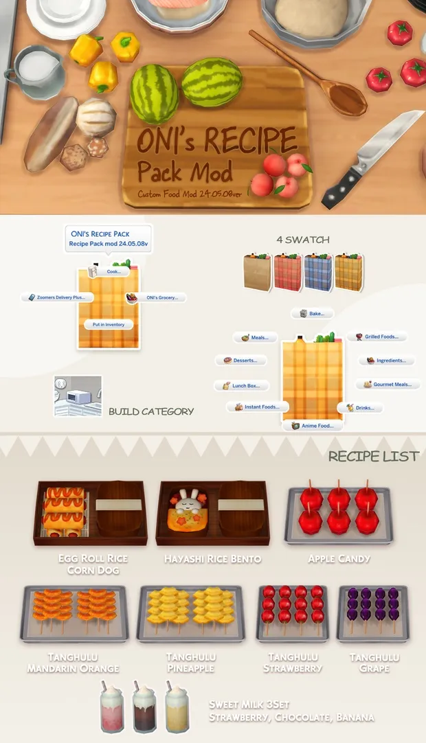 Oni's Recipe Pack_custom food mod_24.05.08 