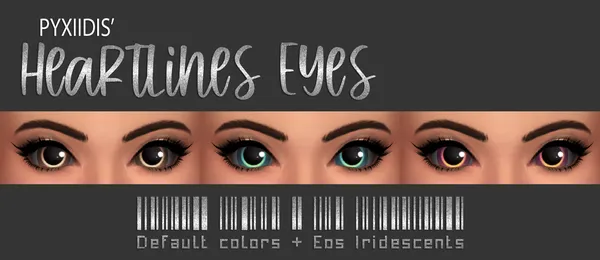 Heartlines Eyes in EA colors + Eos Iridescents