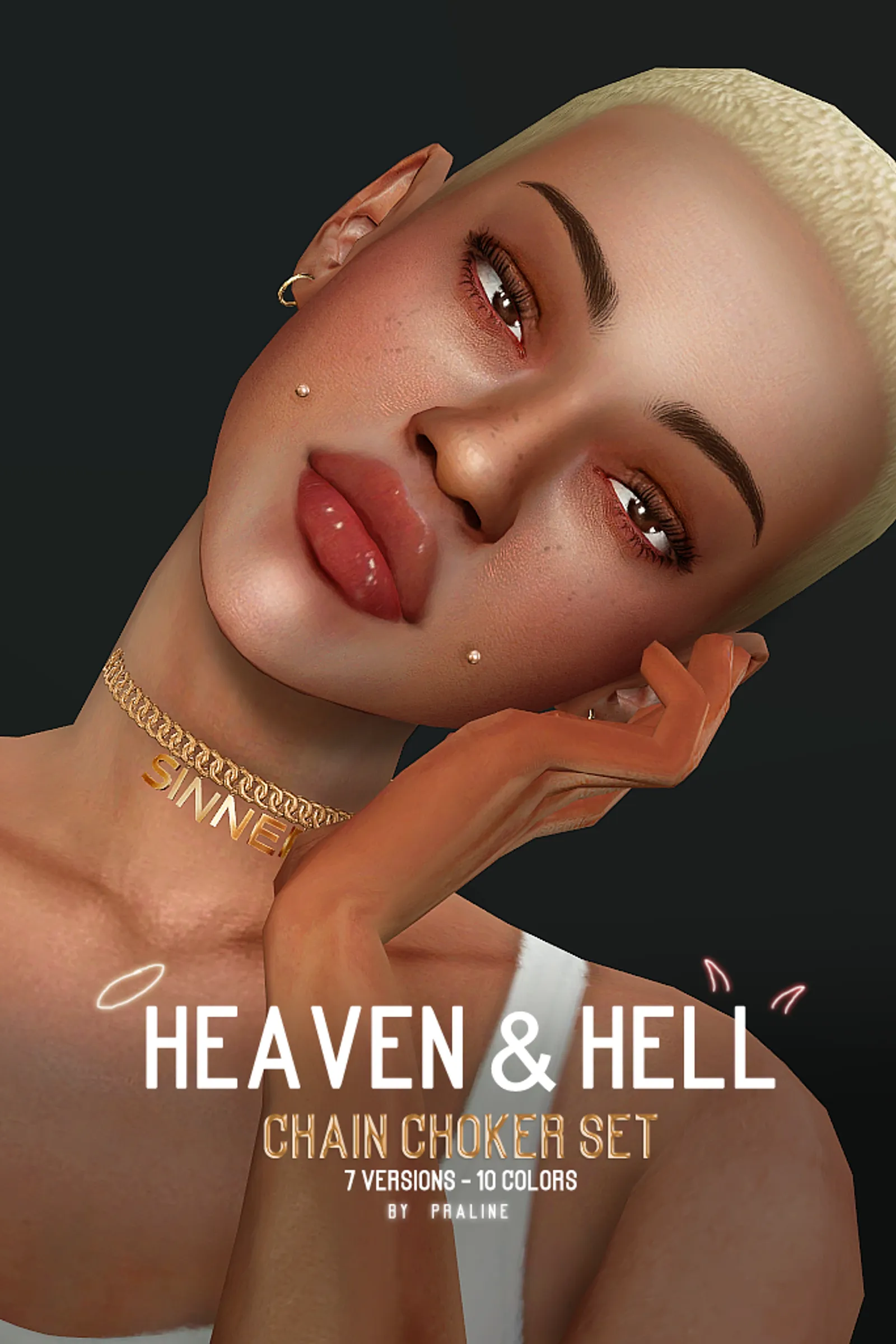 HEAVEN & HELL Chain Choker Set
