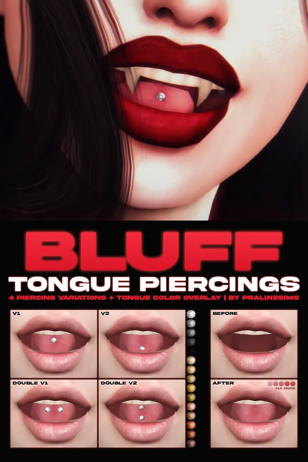 BLUFF Tongue Piercings 