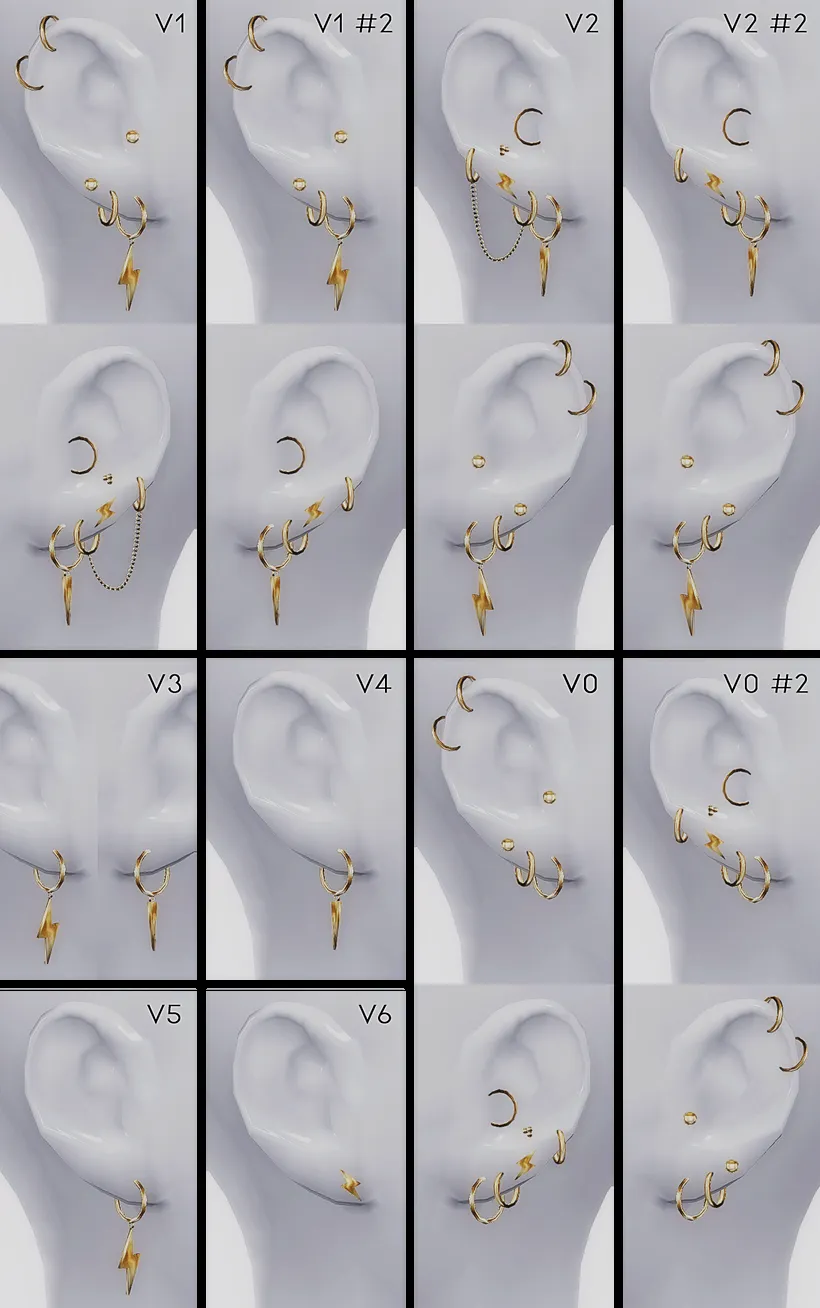THUNDERSTRUCK Ear Piercing Collection 