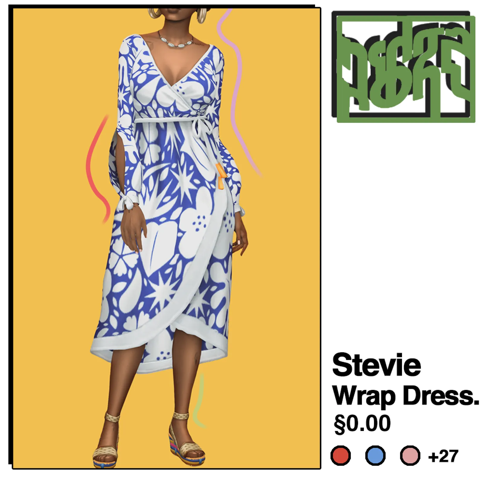 Stevie Wrap Dress •