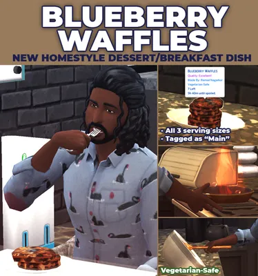 Blueberry Waffles - New Custom Recipe