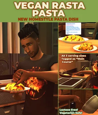 Vegan Rasta Pasta - New Custom Food Recipe