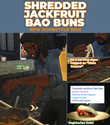 Shredded Jackfruit Bao Bun - New Custom Recipe