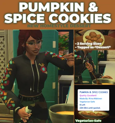Pumpkin & Spice Cookies - New Custom Recipe