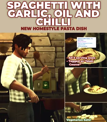 Spaghetti With Garlic, Oil And Chilli - New Custom Recipe