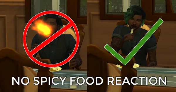 No Spicy Food Reaction