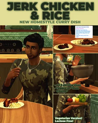 Jerk Chicken & Rice - New Custom Food Recipe