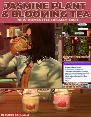 Jasmine & Blooming Tea - New Custom Drink & Harvestable