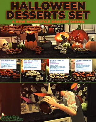 Halloween Dessert Set - 4 New Custom Recipies