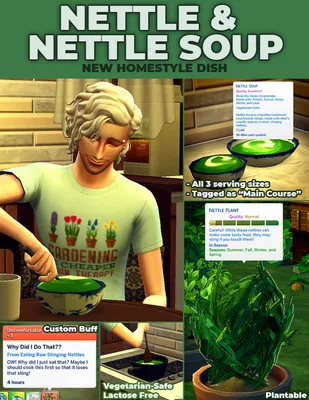 Harvestable Nettle & Nettle Soup - New Custom Recipe & Harvestable
