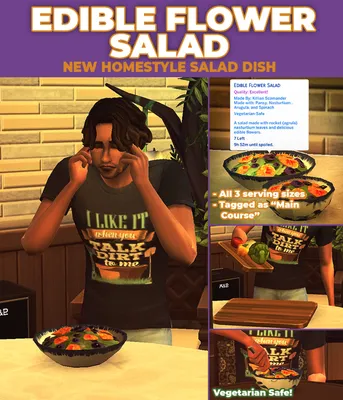 Edible Flower Salad - New Custom Recipe