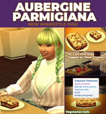 Aubergine Parmigiana - New Custom Recipe