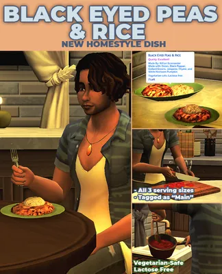 Black Eyed Peas & Rice - New Custom Food Recipe