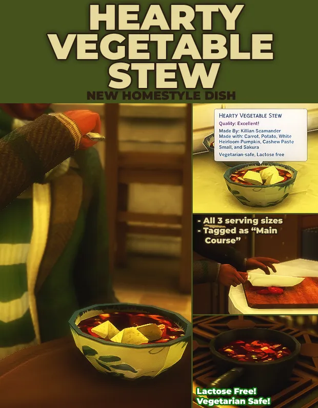Hearty Vegetable Stew - New Custom Recipe 