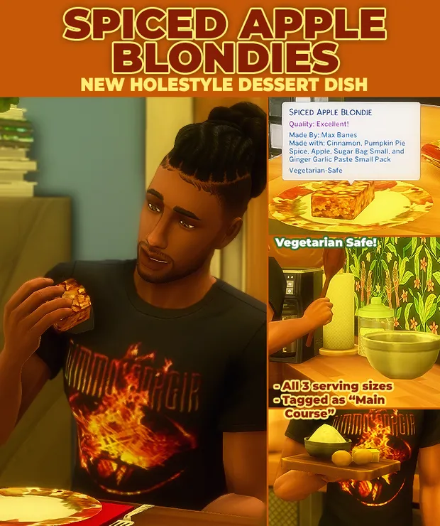 Spiced Apple Blondies - New Custom Recipe