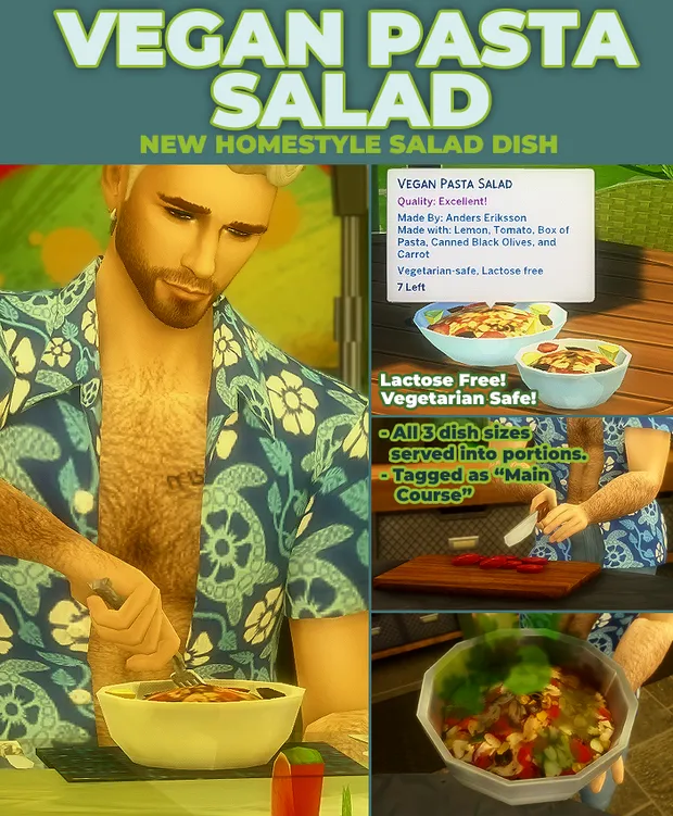 Vegan Pasta Salad - New Custom Recipe 