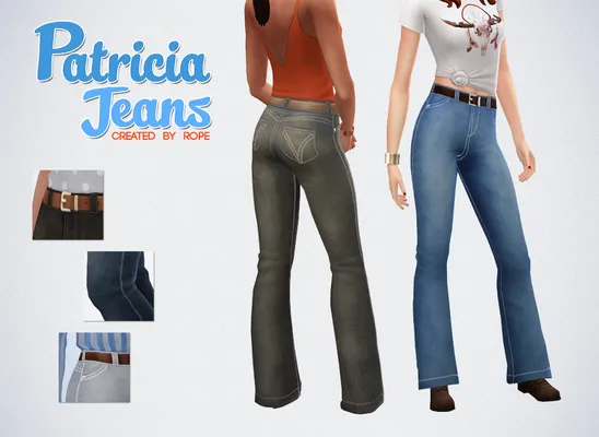 Patricia Jeans for the Sims 4