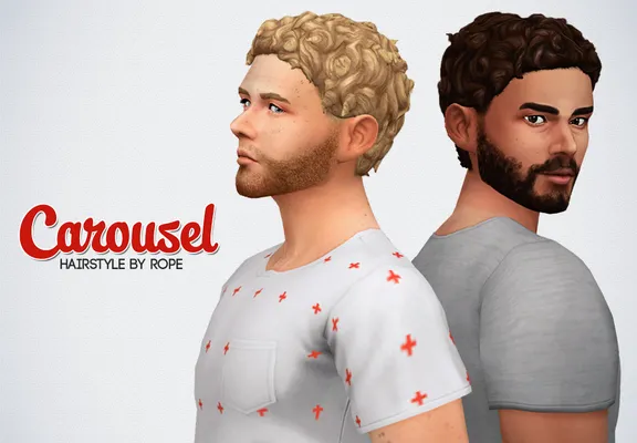 Carousel hairstyle for the Sims 4