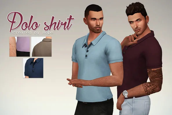 Polo Shirt for the Sims 4.