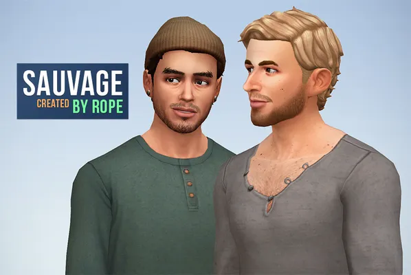 Sauvage hairstyle for the Sims 4