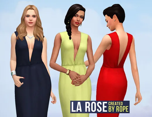 La Rose, a dress for the Sims 4.