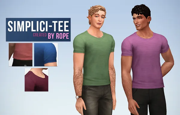 Simplici-Tee for the Sims 4.