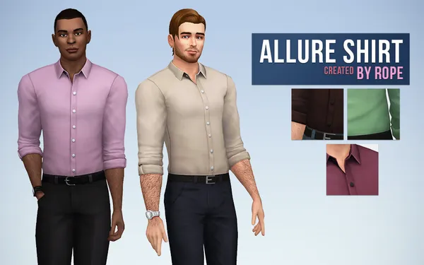 Allure Shirt for the Sims 4.