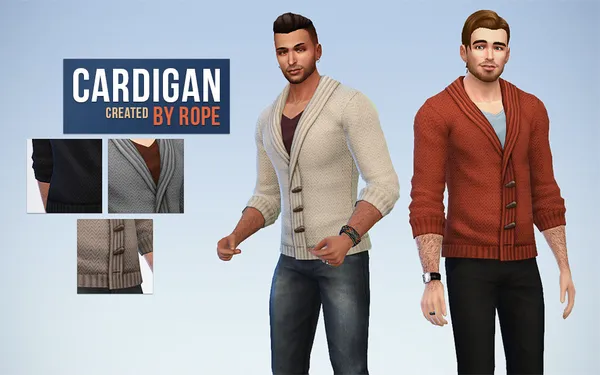 Simple Cardigan for the Sims 4.